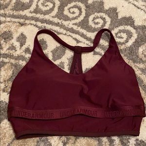 Underarmour maroon sports bra